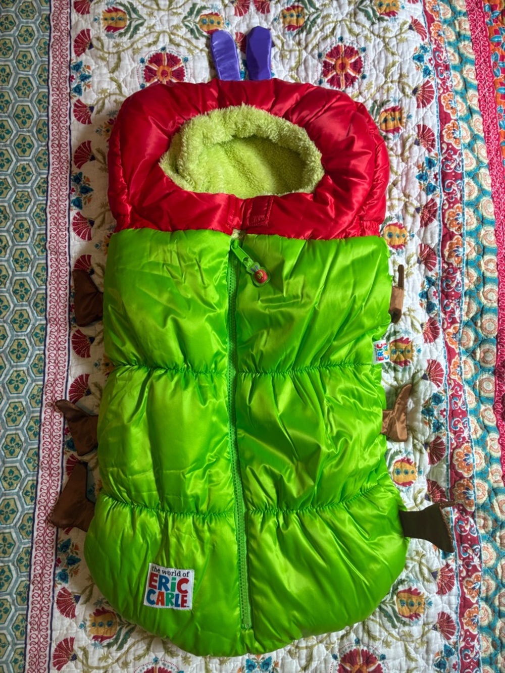 The Hungry Caterpillar by Eric Carle baby bunting - Picture 2 of 5